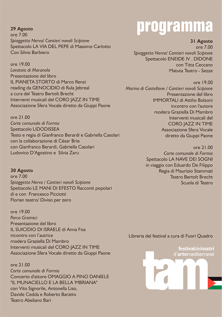 Festival TAM Cartellone 2025