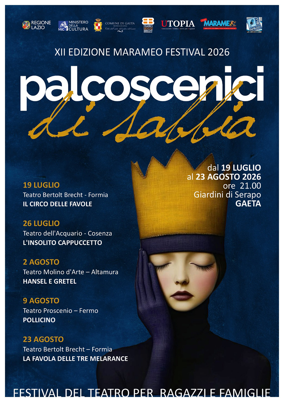 PALCOSCENICI DI SABBIA 19 luglio - 23 agosto 2026 a Gaeta